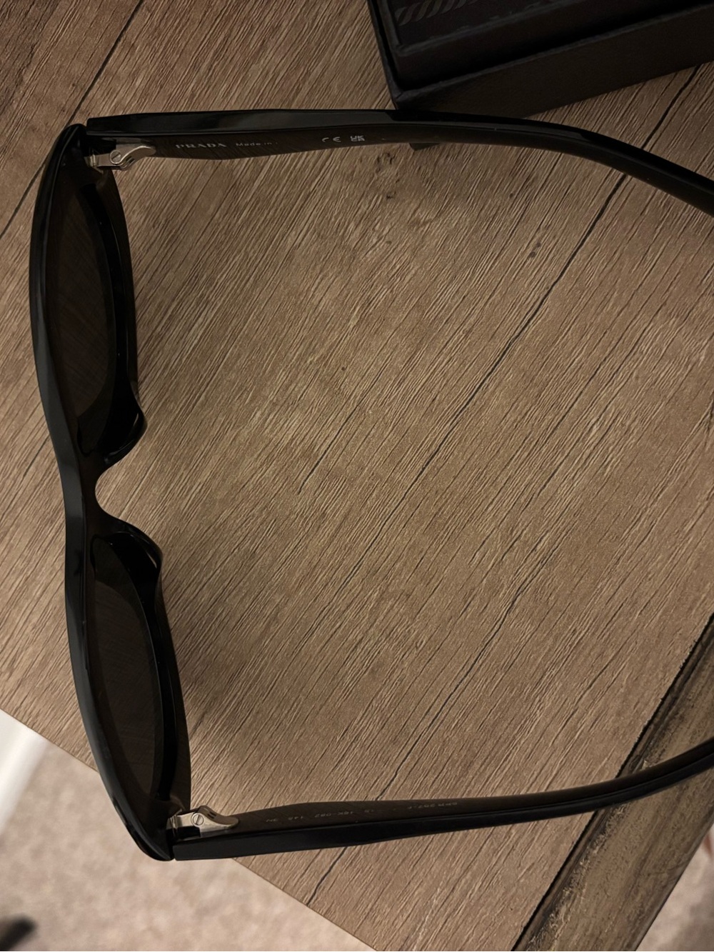 Prada Black Gloss Cat-Eye Sunglasses - Picture 7 of 7